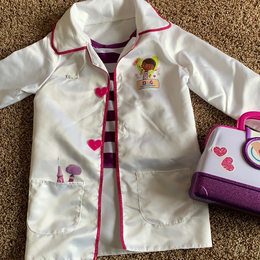 Doc McStuffins costume and medical bag